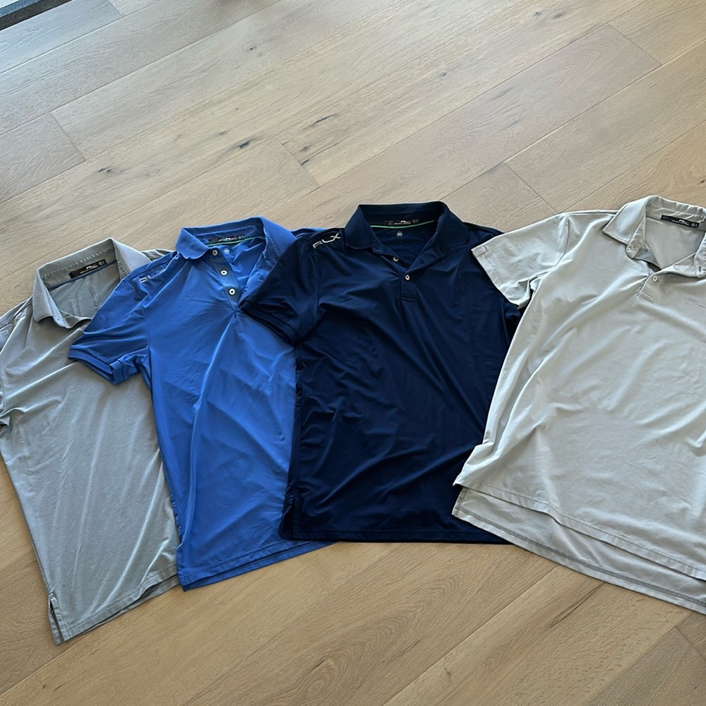 Ralph Lauren Golf- RLX Lot of 4 tops. Size Small.